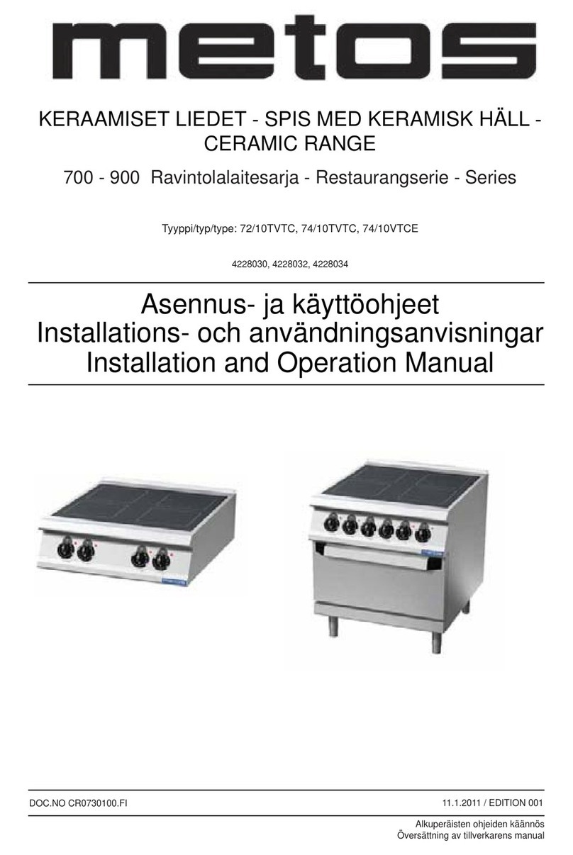 Metos 700 Series User manual Metos 700 Series User manual