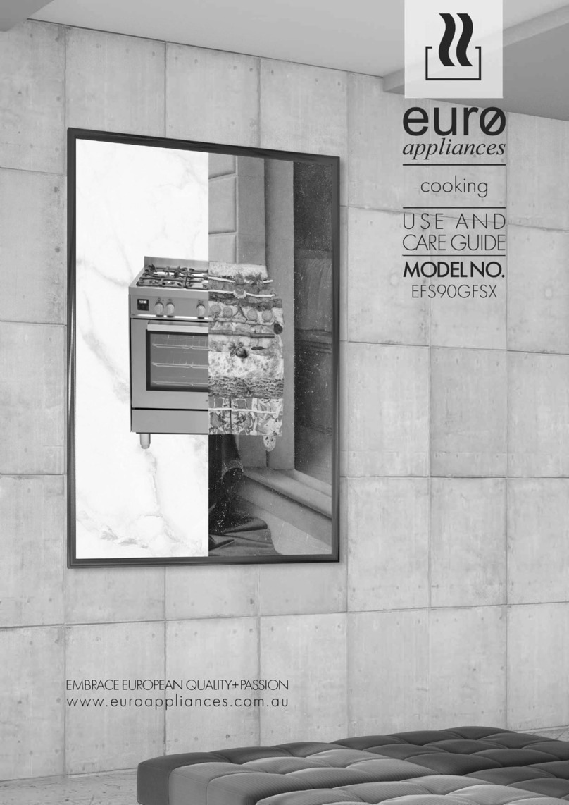 Euro Appliances EFS90GFSX Use and care guide