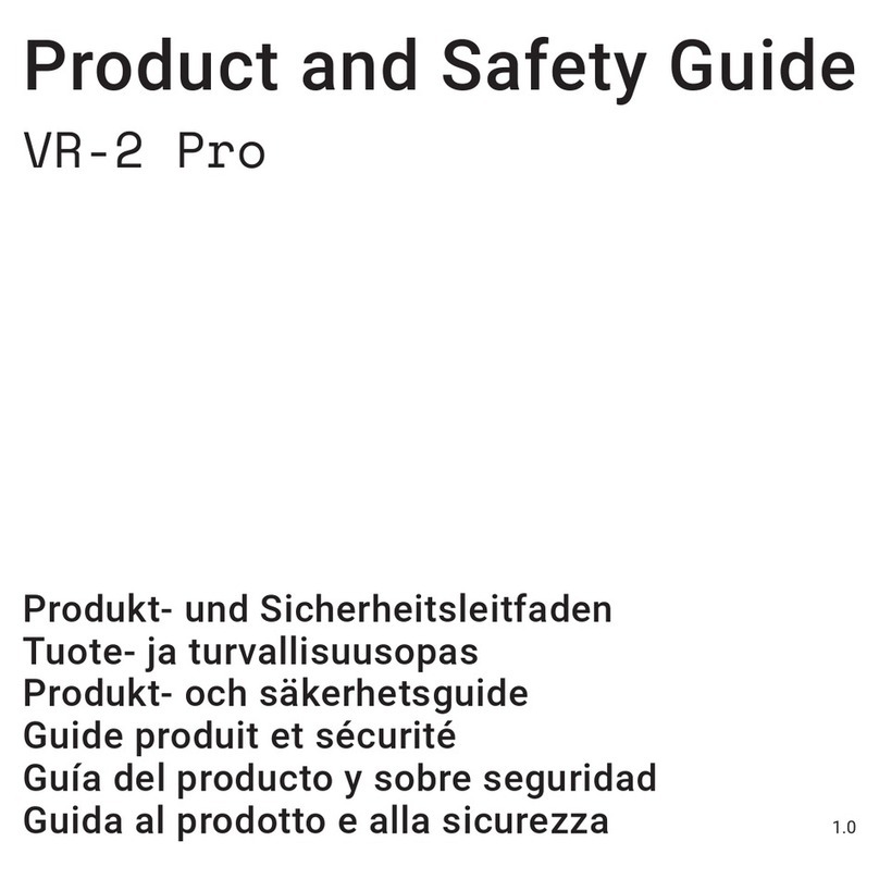 Varjo VR-2 Pro Installation and operating manual