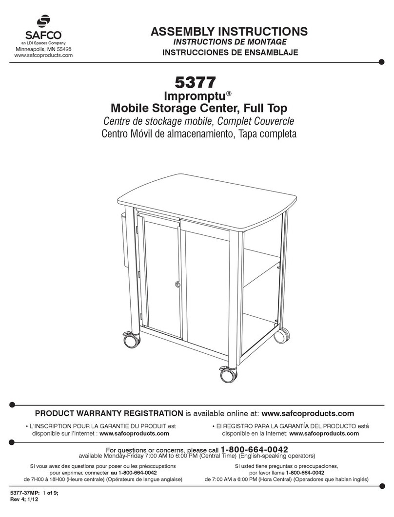 LDI Spaces SAFCO Impromptu 5377 User manual LDI Spaces SAFCO Impromptu 5377 User manual