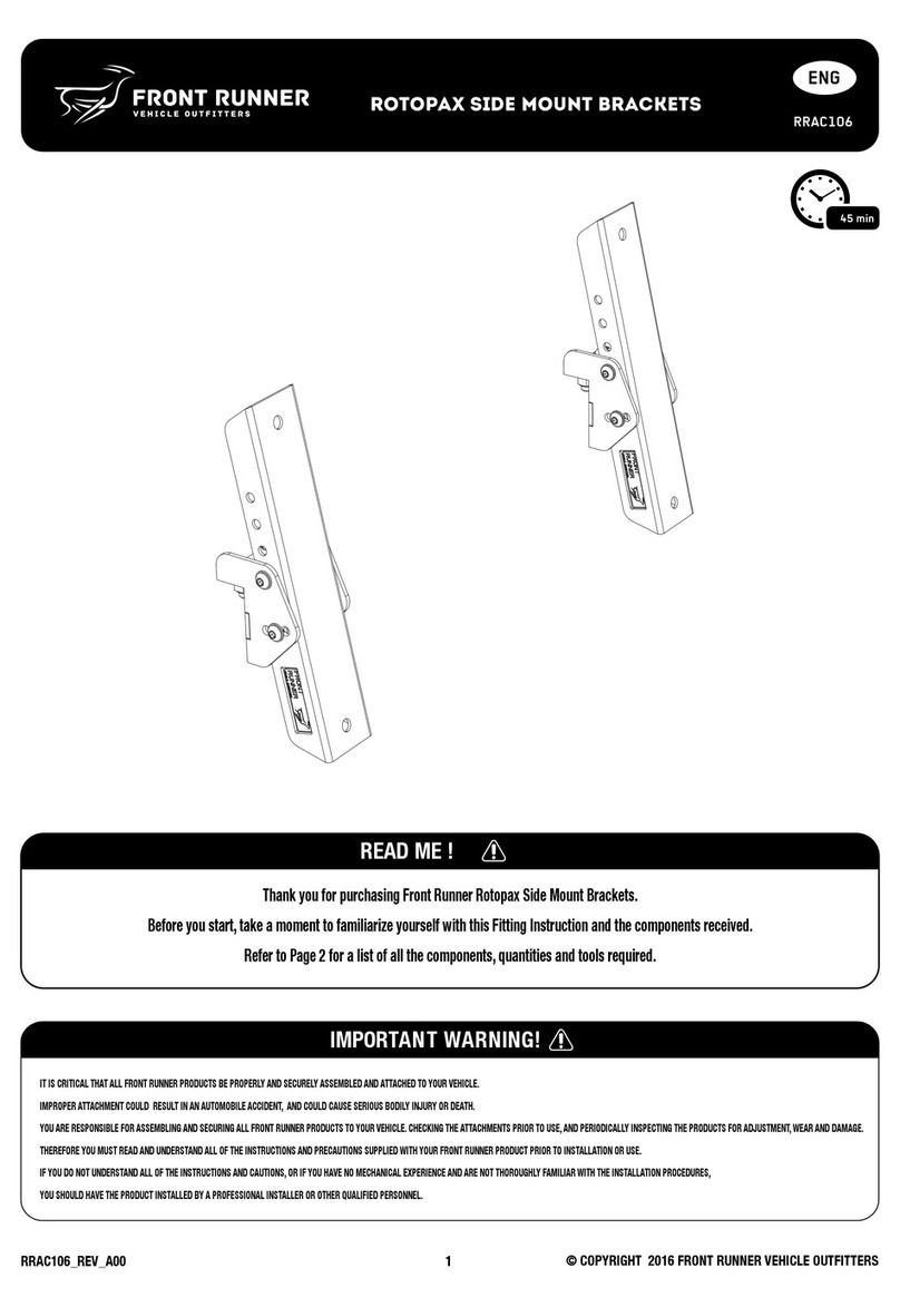 Front Runner RRAC106 User manual