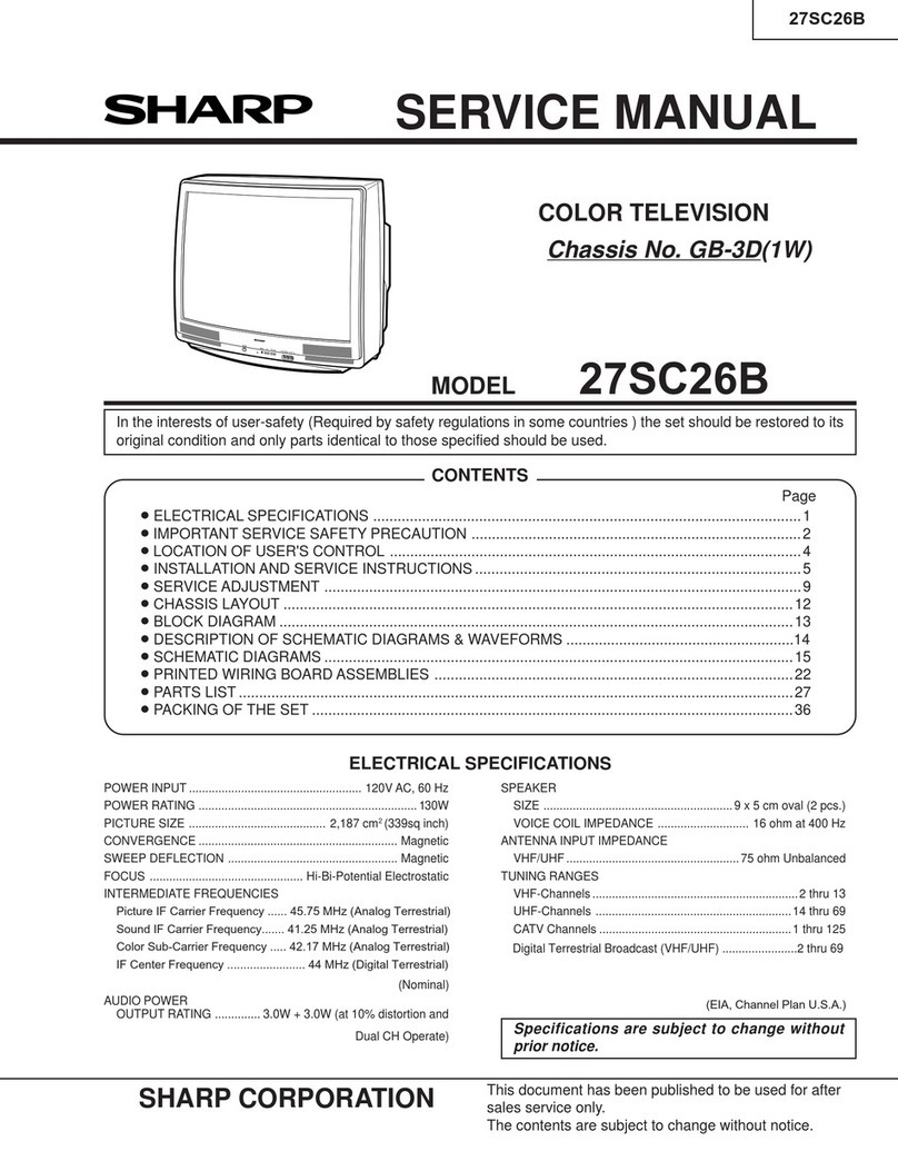 Sharp 27SC26B User manual Sharp 27SC26B User manual