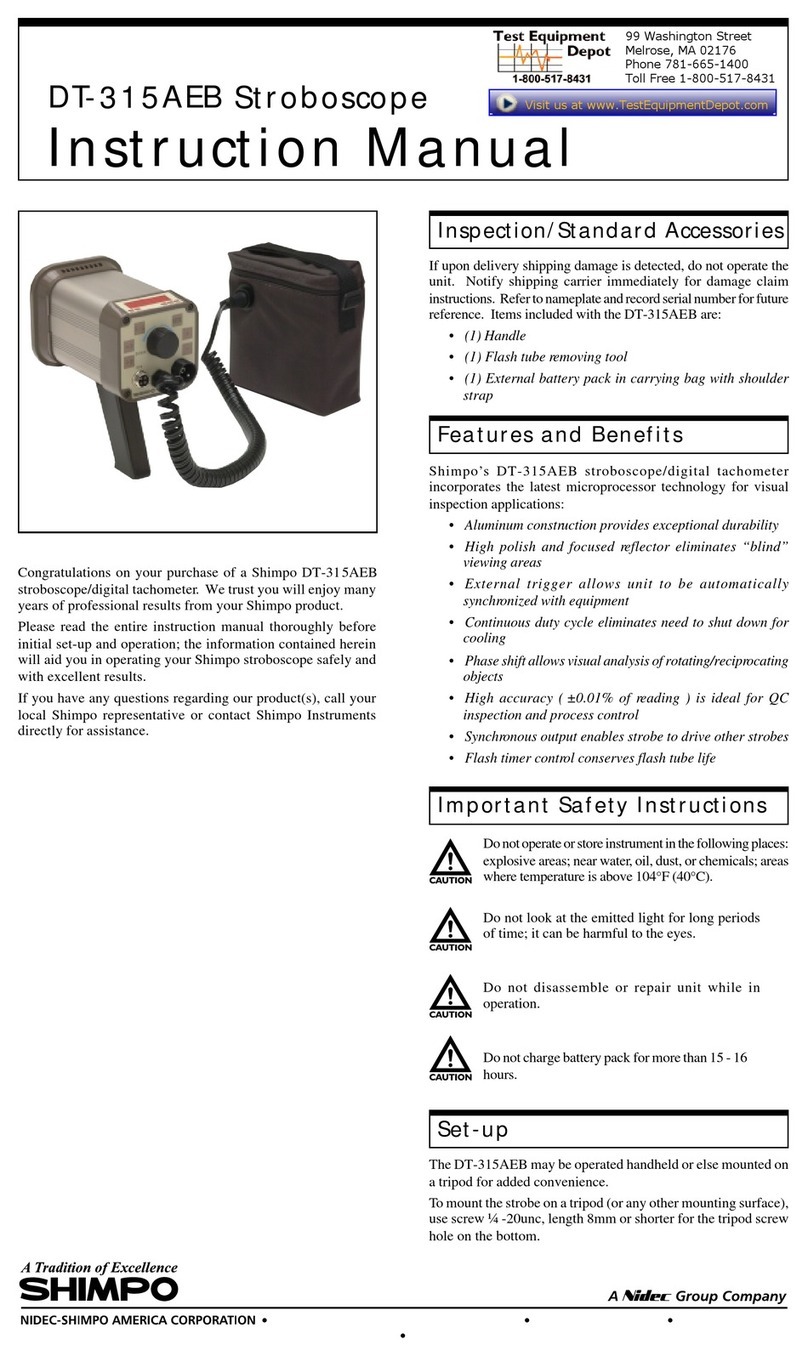 Nidec Shimpo DT-315AEB User manual