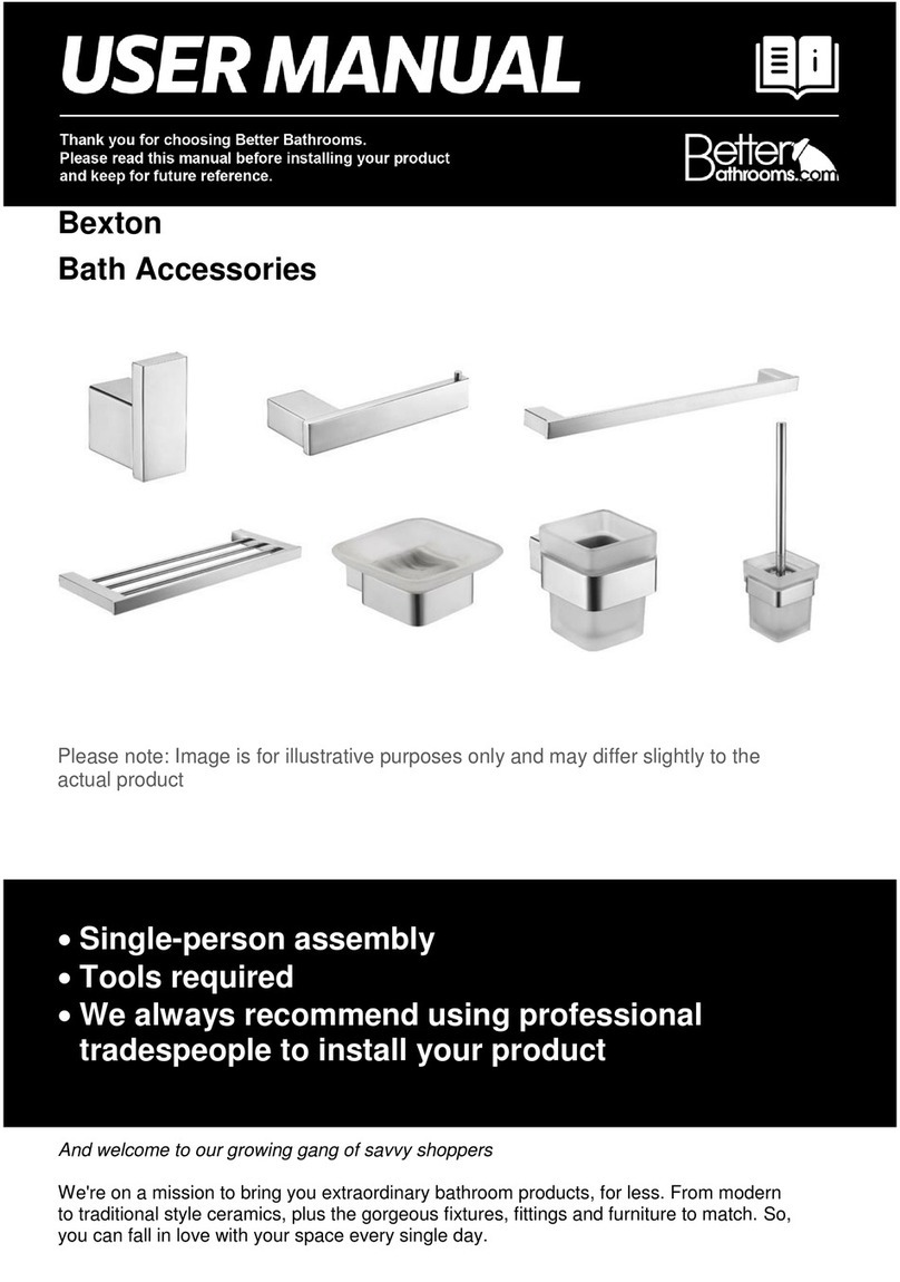 Better Bathrooms Bexton Series User manual