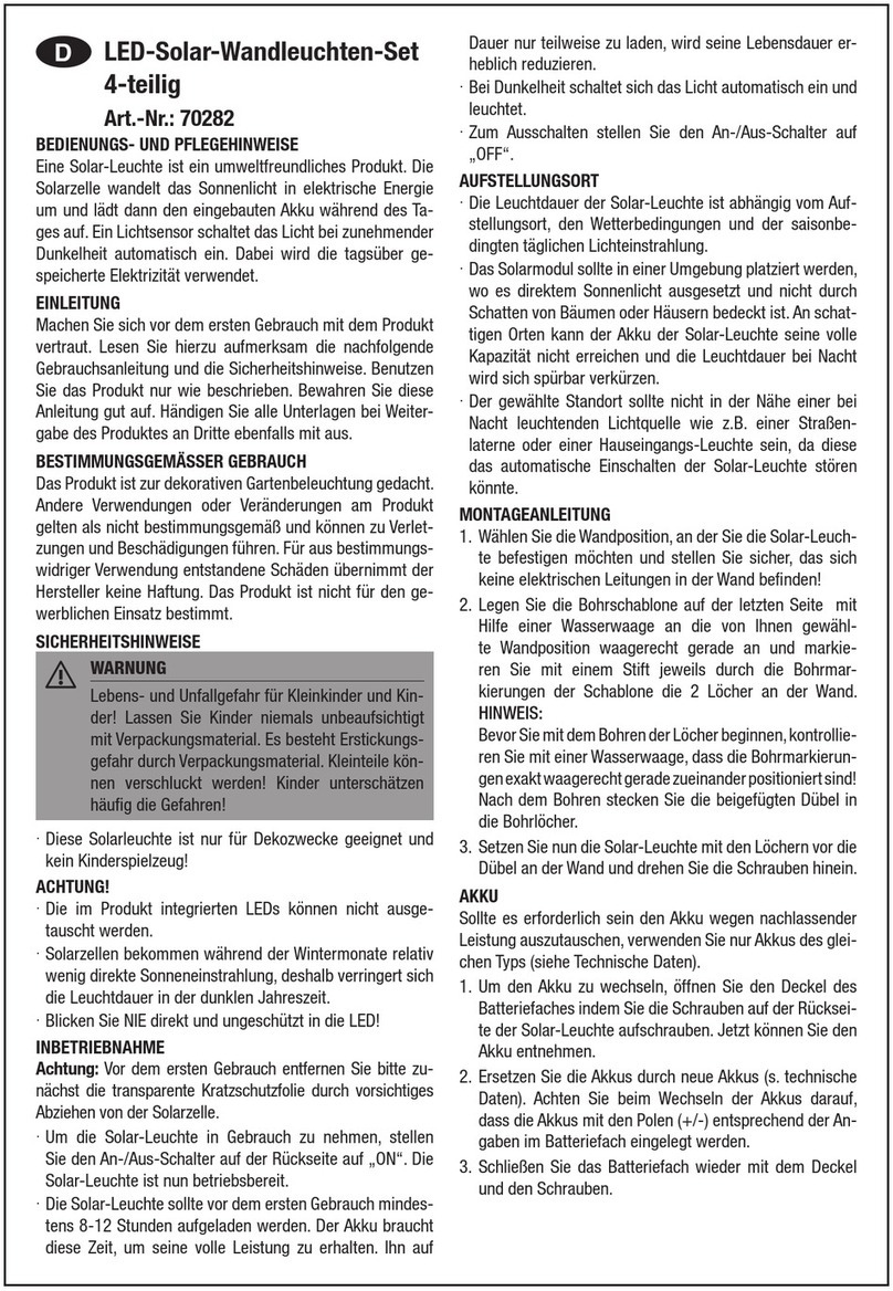 Haushalt International 70282 Directions for Use and Care