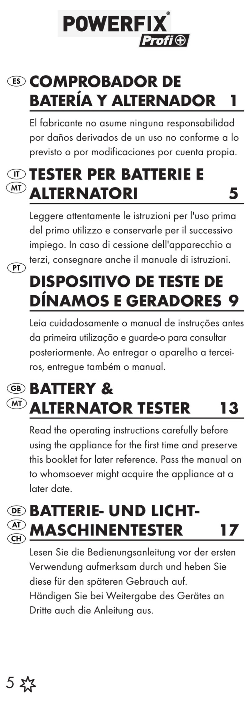Powerfix Profi KH 4103 manual