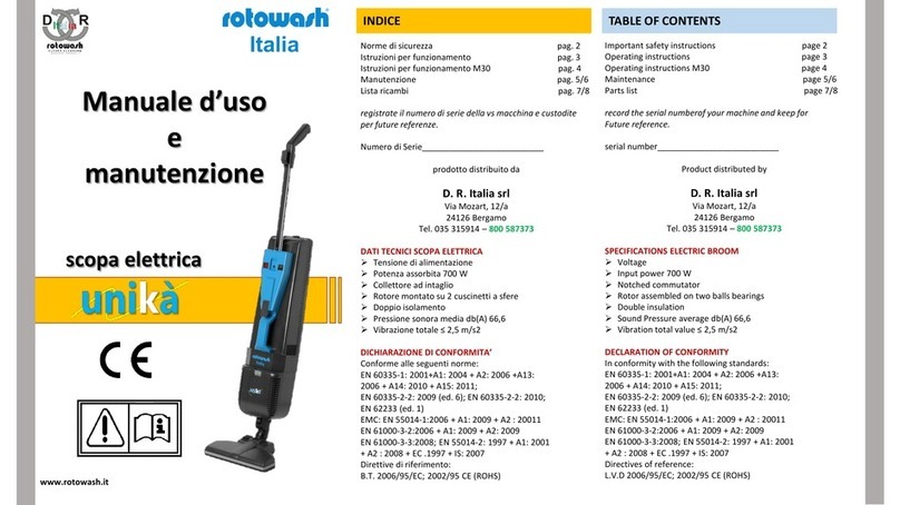 rotowash Unika manual