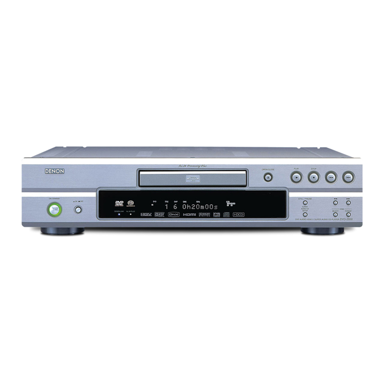 Denon DVD-2930 Use and care manual