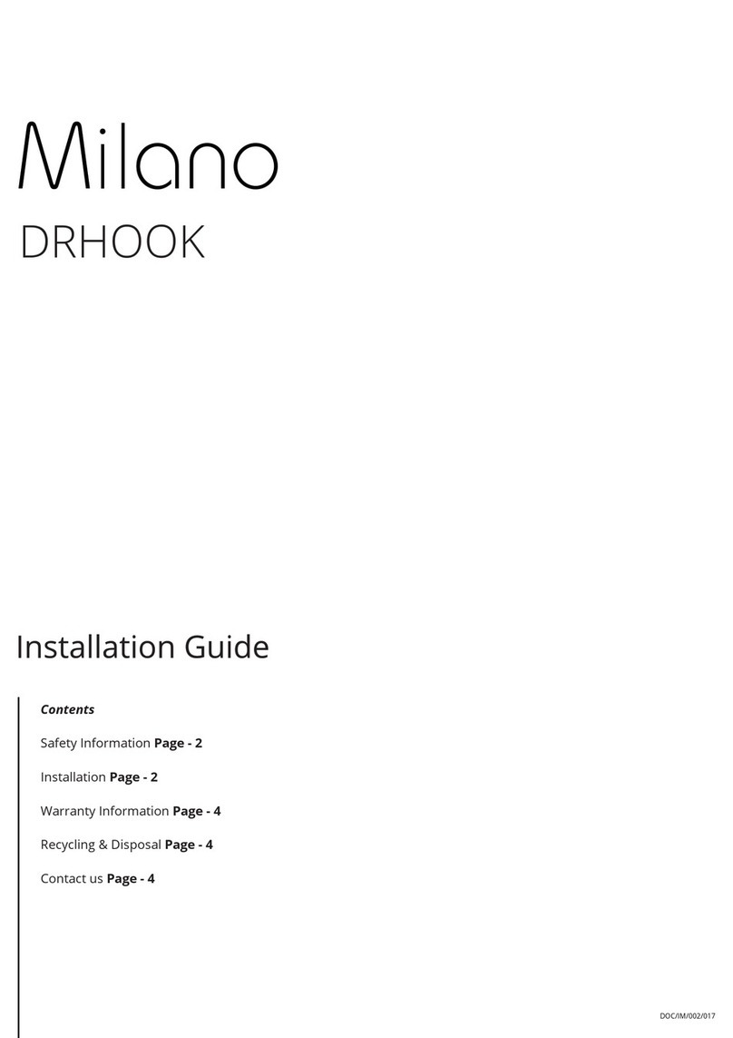Milano DRHOOK installation guide Milano DRHOOK installation guide
