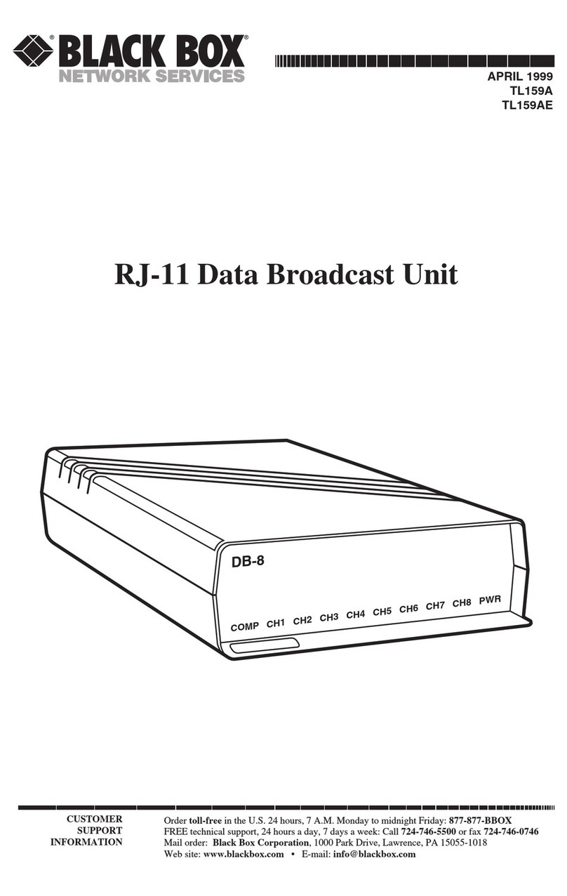 Black Box Multi Quick Check RJ-11 User manual Black Box Multi Quick Check RJ-11 User manual