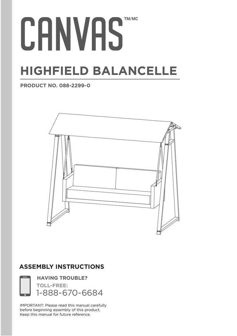 Canvas HIGHFIELD BALANCELLE 088-2299-0 Assembly instructions