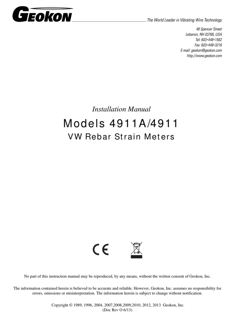 Geokon 4911A installation manual