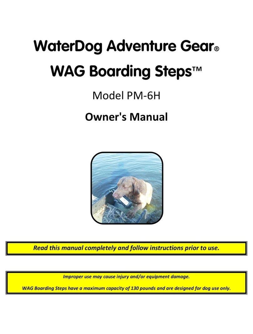 WaterDog Adventure Gear WAG Boarding Steps PM-6H owner's manual WaterDog Adventure Gear WAG Boarding Steps PM-6H owner's manual