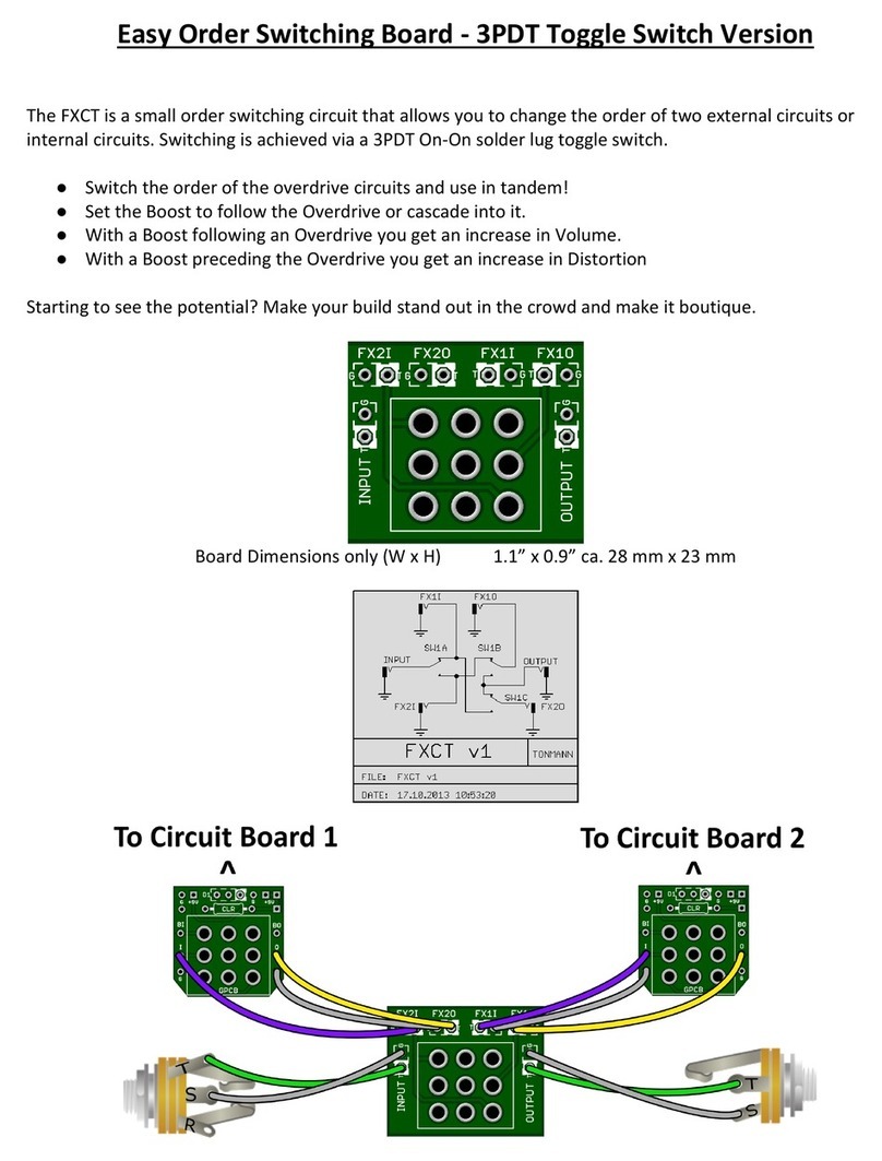 GuitarPCB FXCT User manual