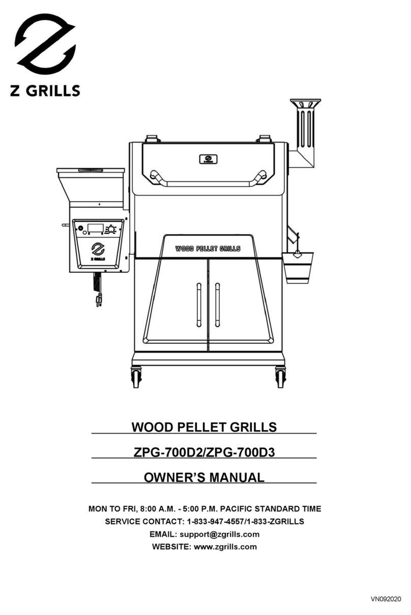 Z GRILLS ZPG-700D2 owner's manual