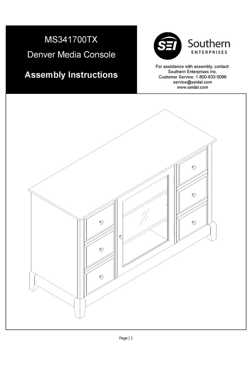 Southern Enterprises MS341700TX Assembly instructions