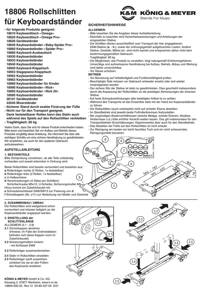 Konig & Meyer 18806 quick start guide