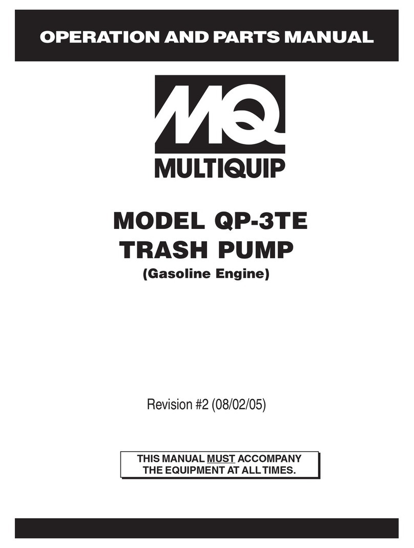 MULTIQUIP QP-3TE Operation and parts manual