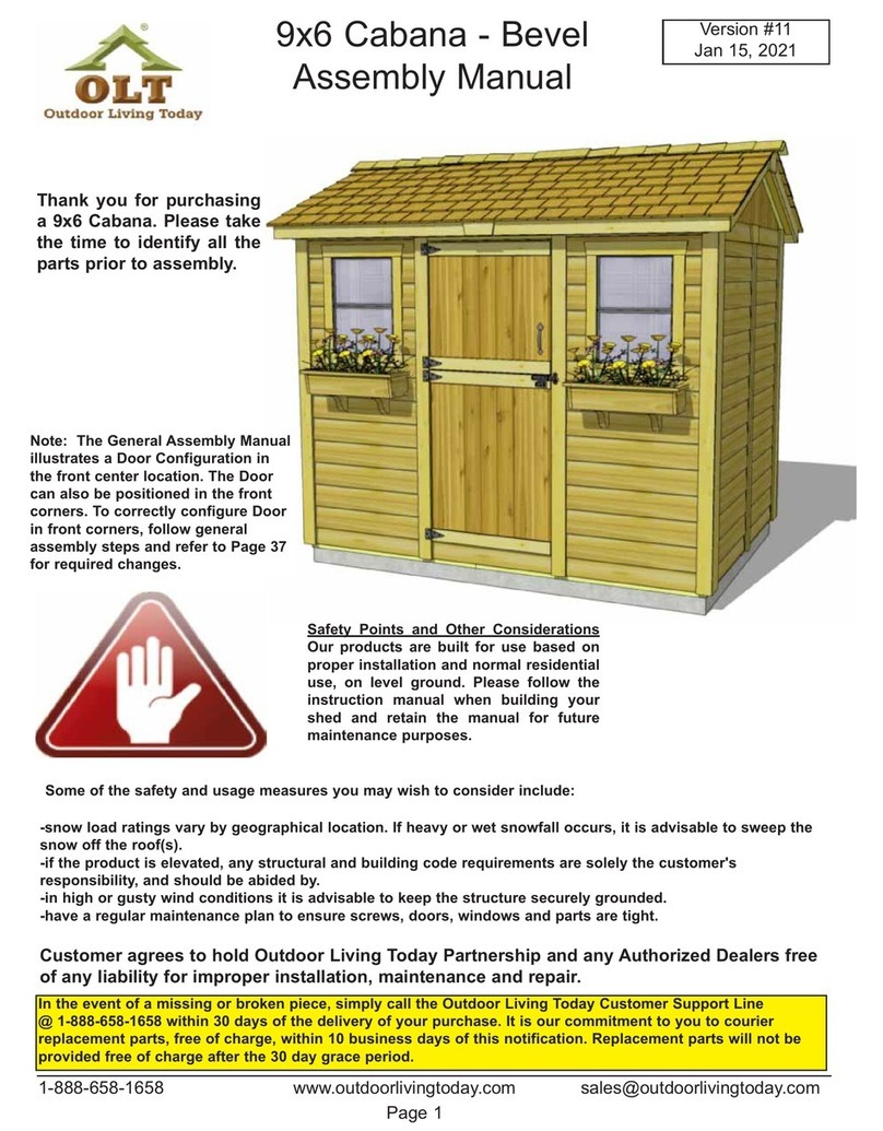 OLT 9x6 Cabana User manual