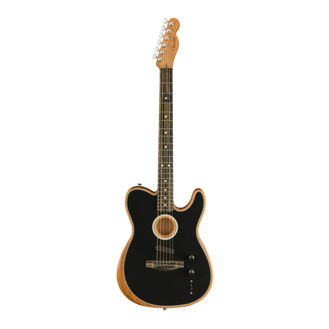 Fender Acoustasonic Player Telecaster User manual Fender Acoustasonic Player Telecaster User manual