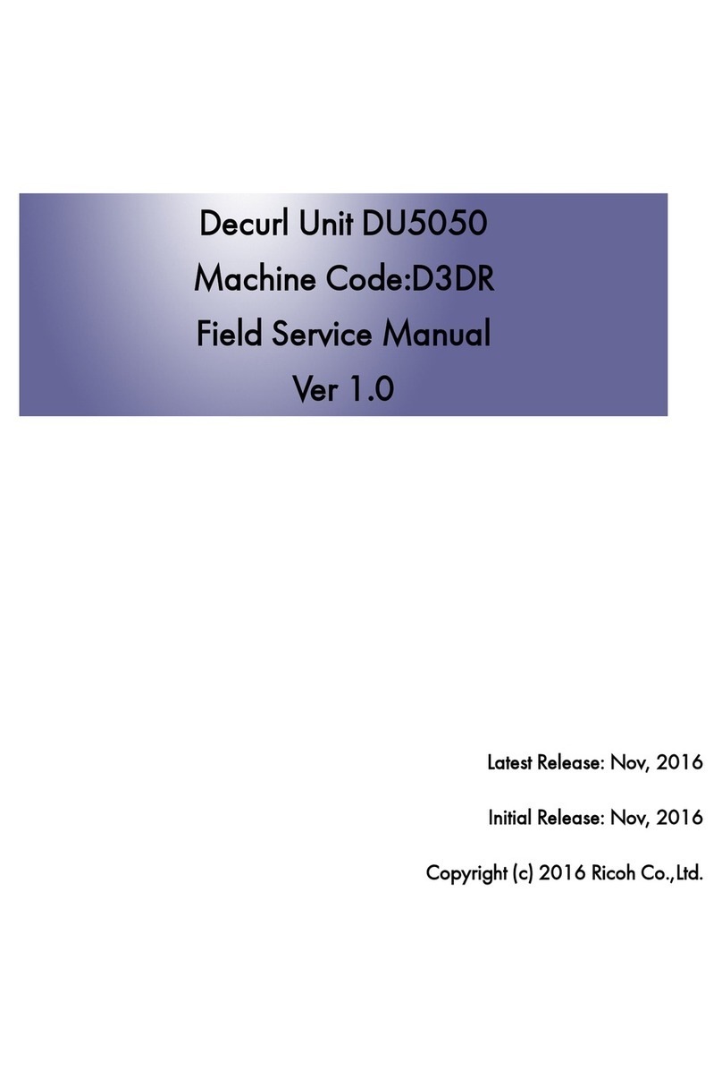 Ricoh DU5050 Field service manual