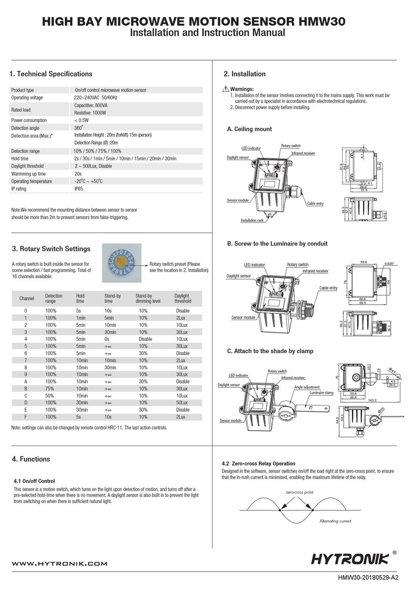 Hytronik HMW30 Quick guide