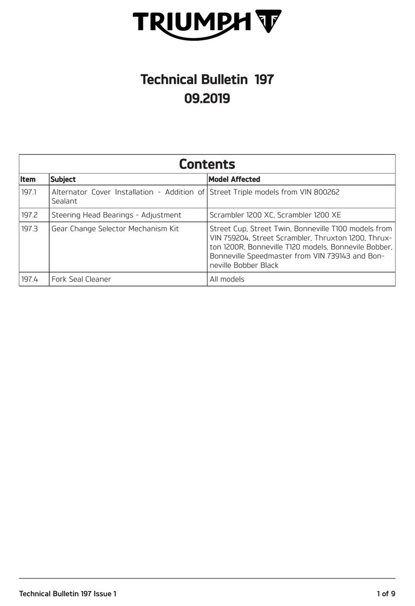 Triumph 197.1 Technical bulletin