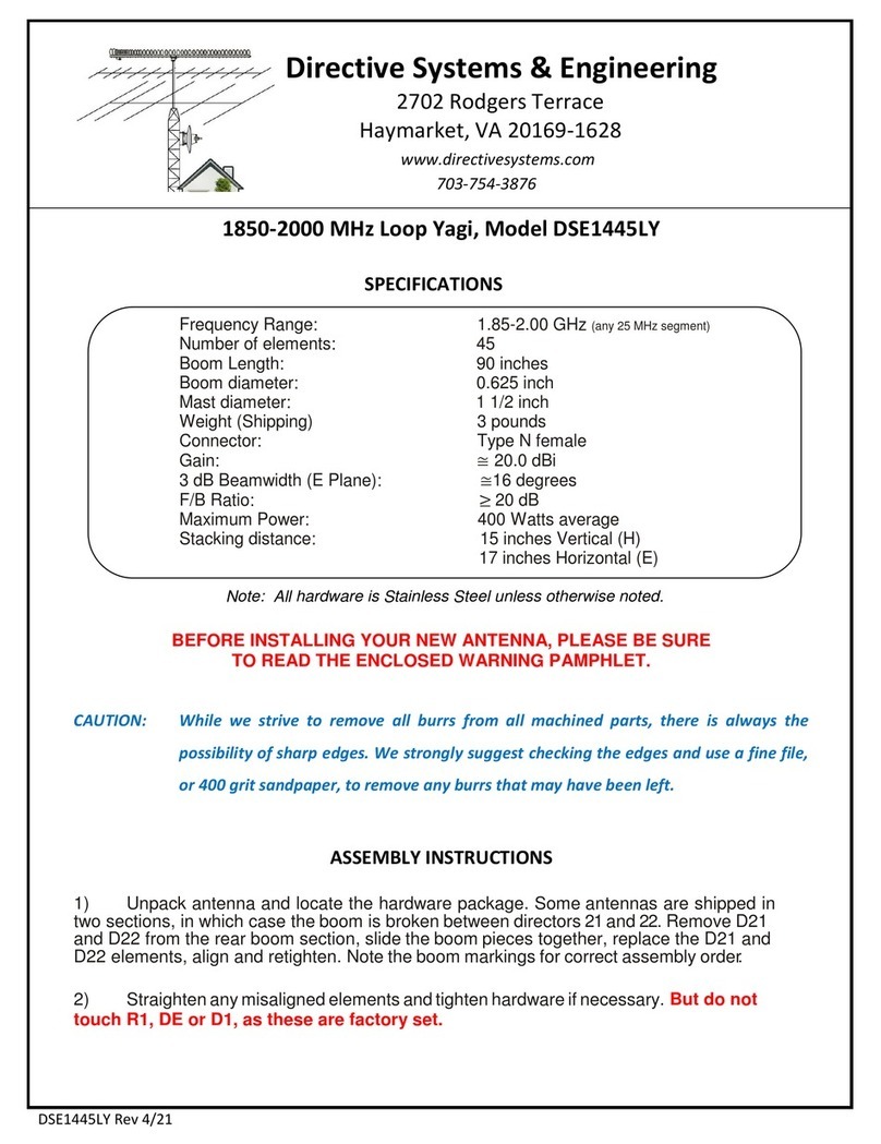 Directive Systems & Engineering DSE1445LY User manual Directive Systems & Engineering DSE1445LY User manual