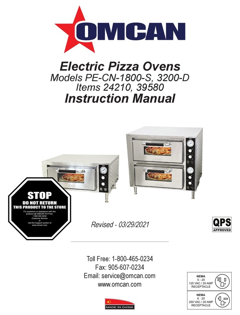 Omcan PE-CN-1800-S User manual