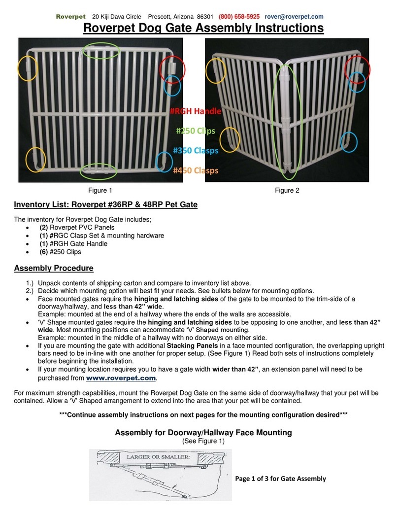 Roverpet 36RP Assembly instructions