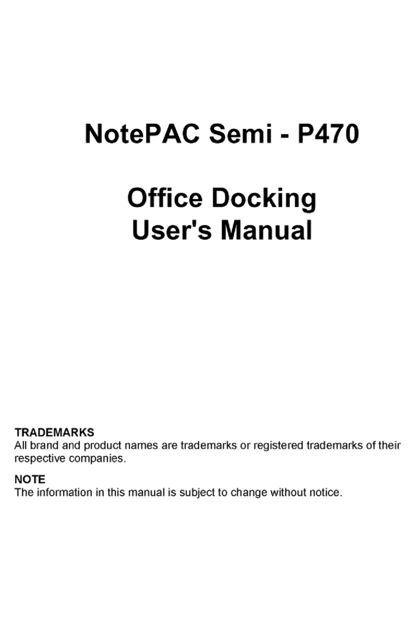Kontron NotePAC Semi P470 user manual