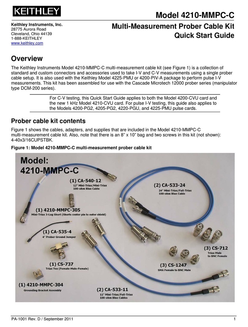 Keithley 4210-MMPC-C quick start guide