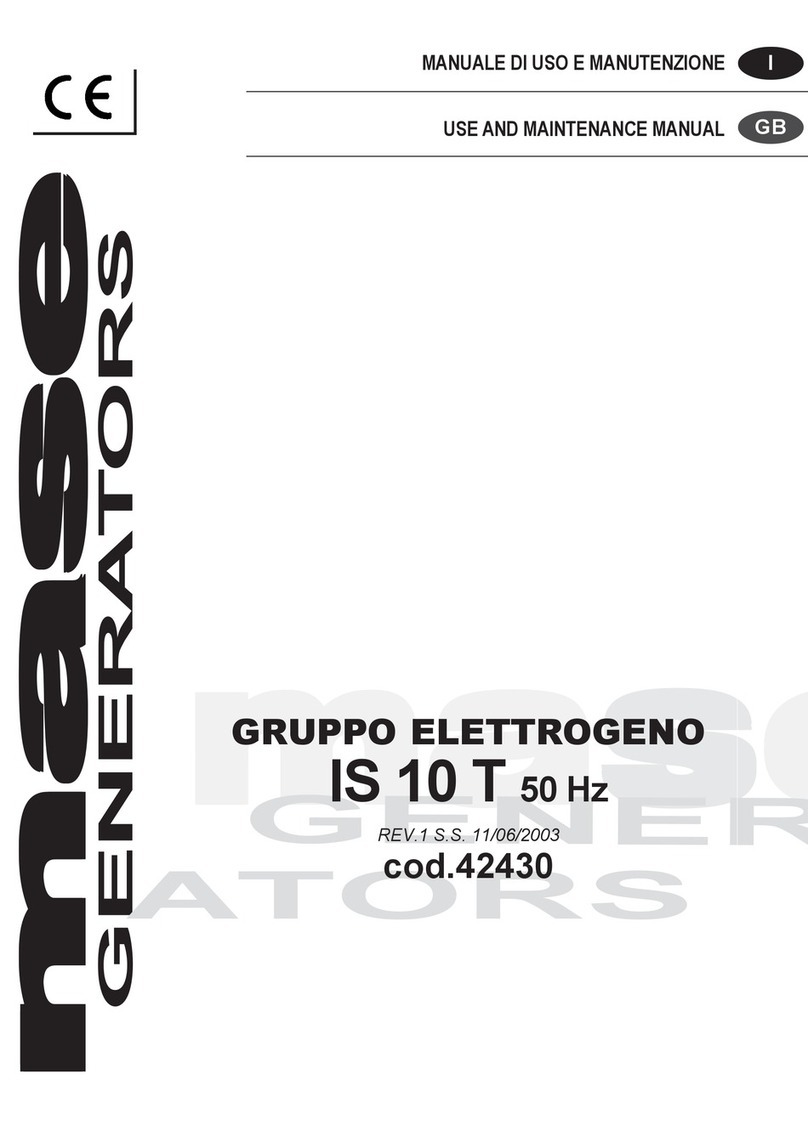 Mase Generators IS 10 T User manual