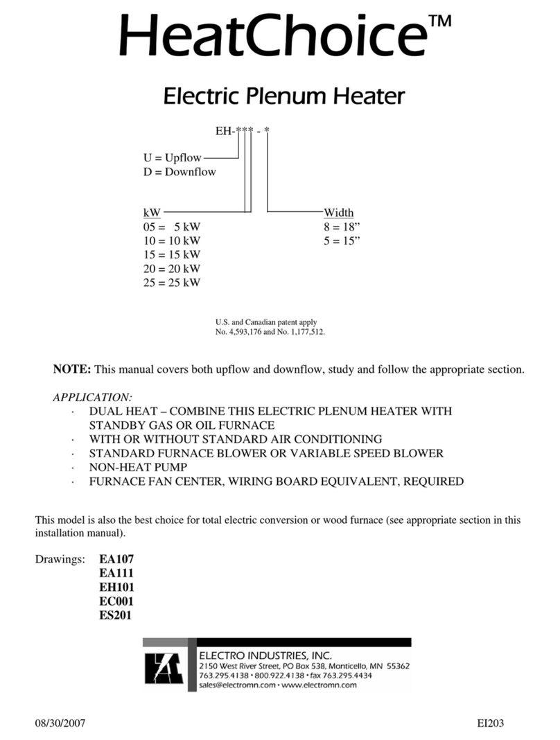 Electro Industries HeatChoice EH Series manual