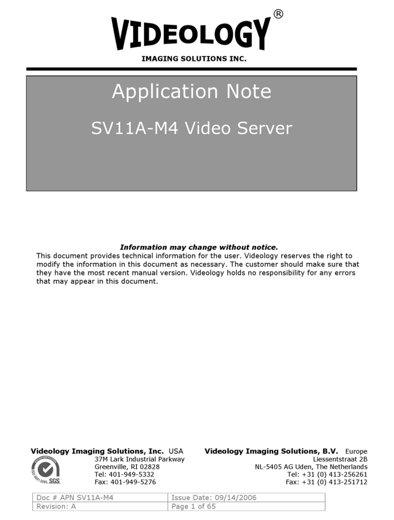 Videology SV11A-M4 Application note