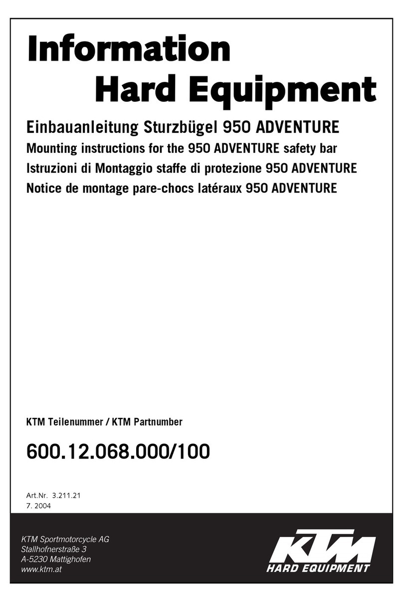KTM 600.12.068.000 Mounting instructions