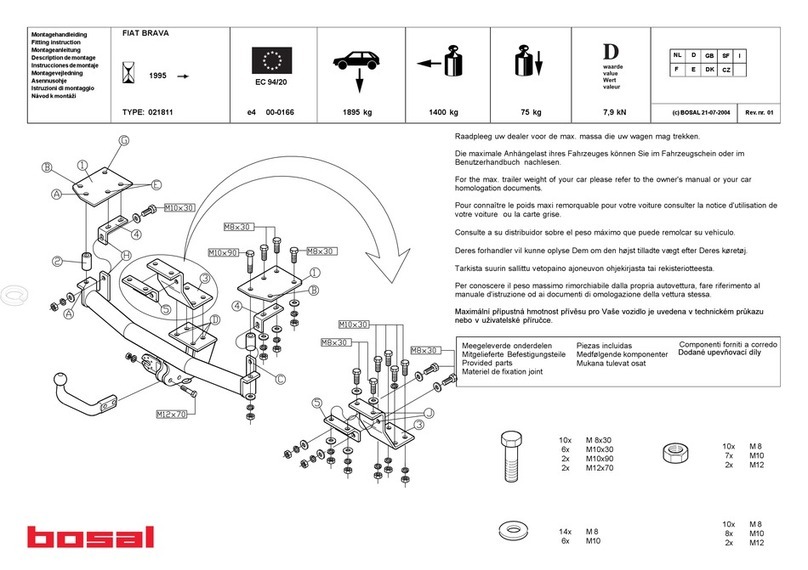 bosal 021811 Fitting instructions