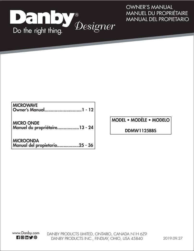 Danby DDMW1125BBS User manual