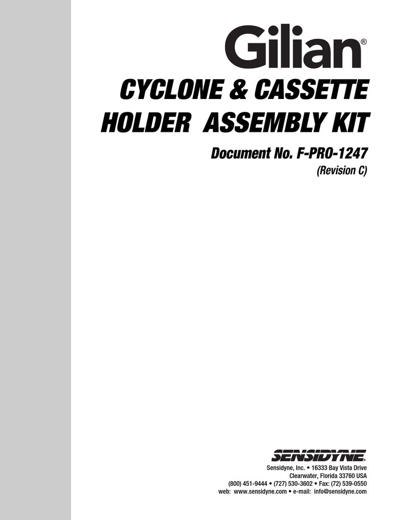 Sensidyne Gilian quick start guide