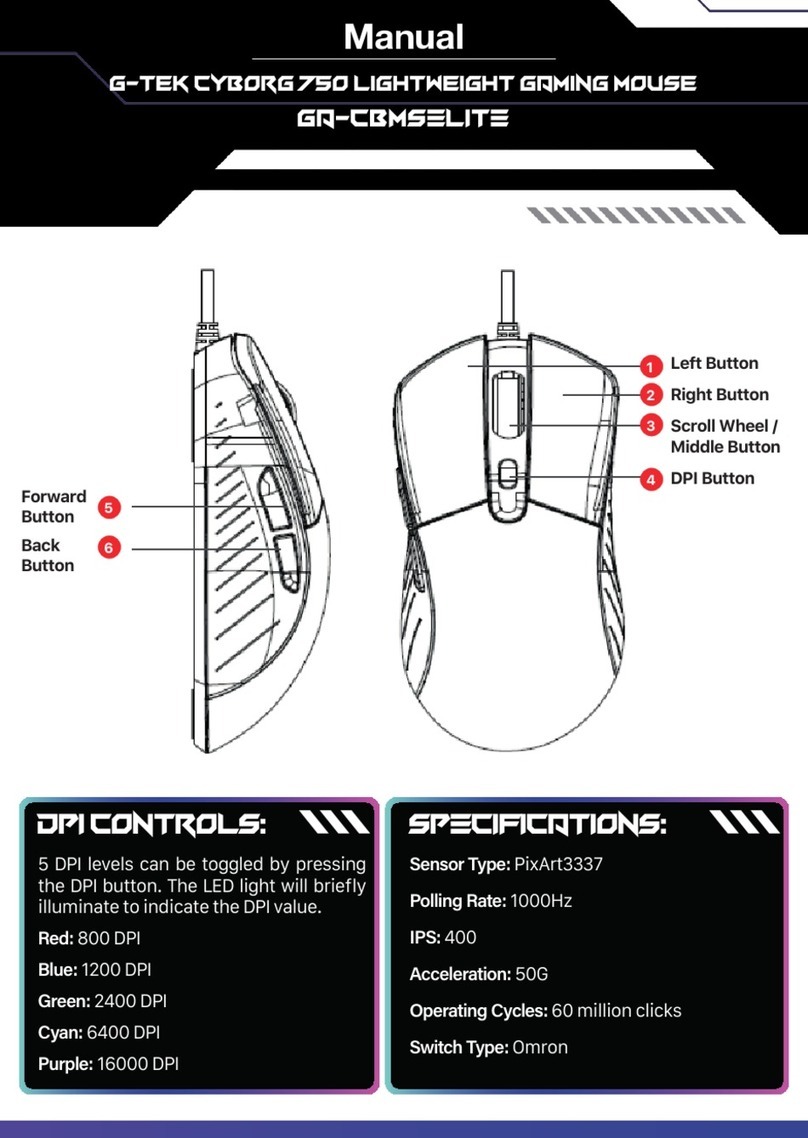 G-Tek Cyborg 750 manual