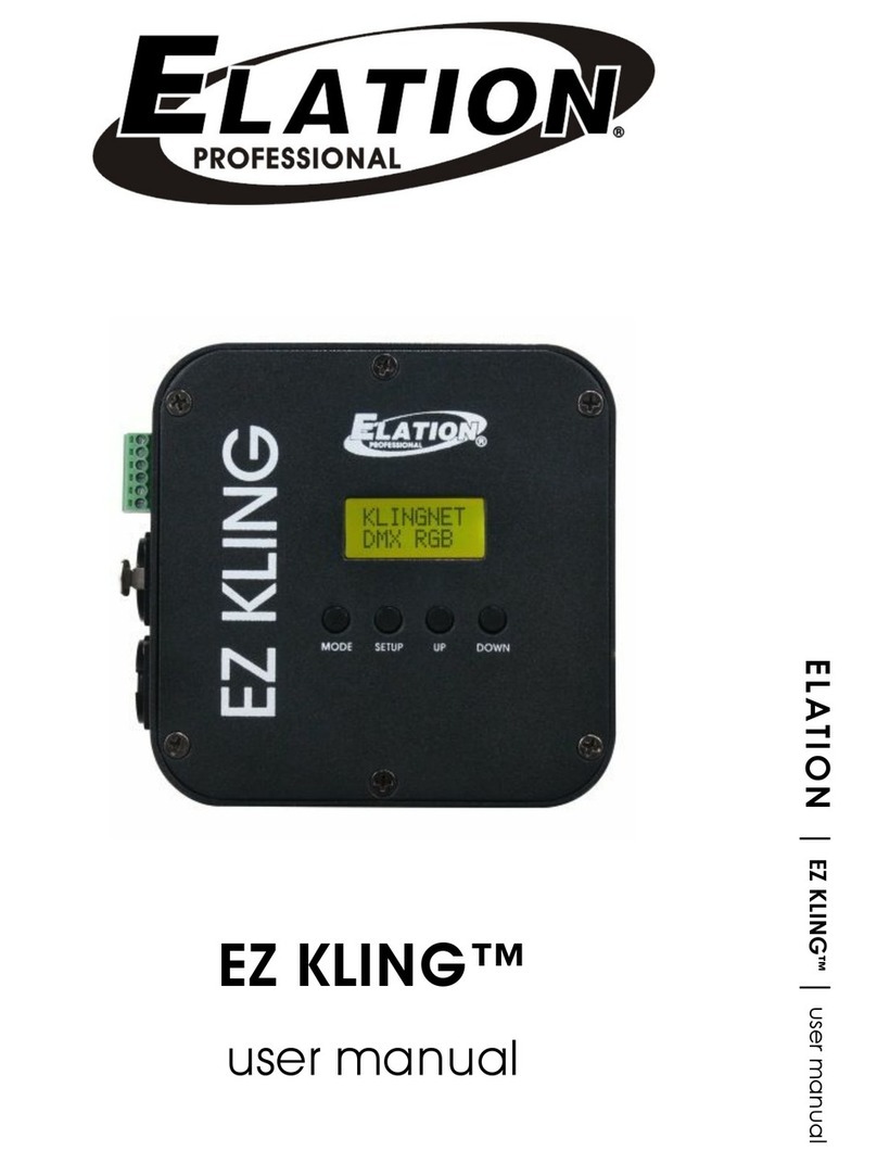Elation EZ KLING user manual Elation EZ KLING user manual