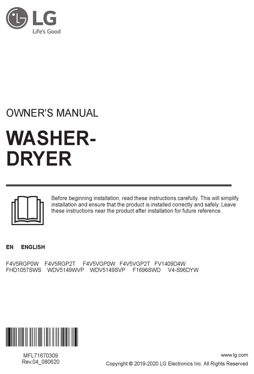 LG F4V5RGP0W User manual