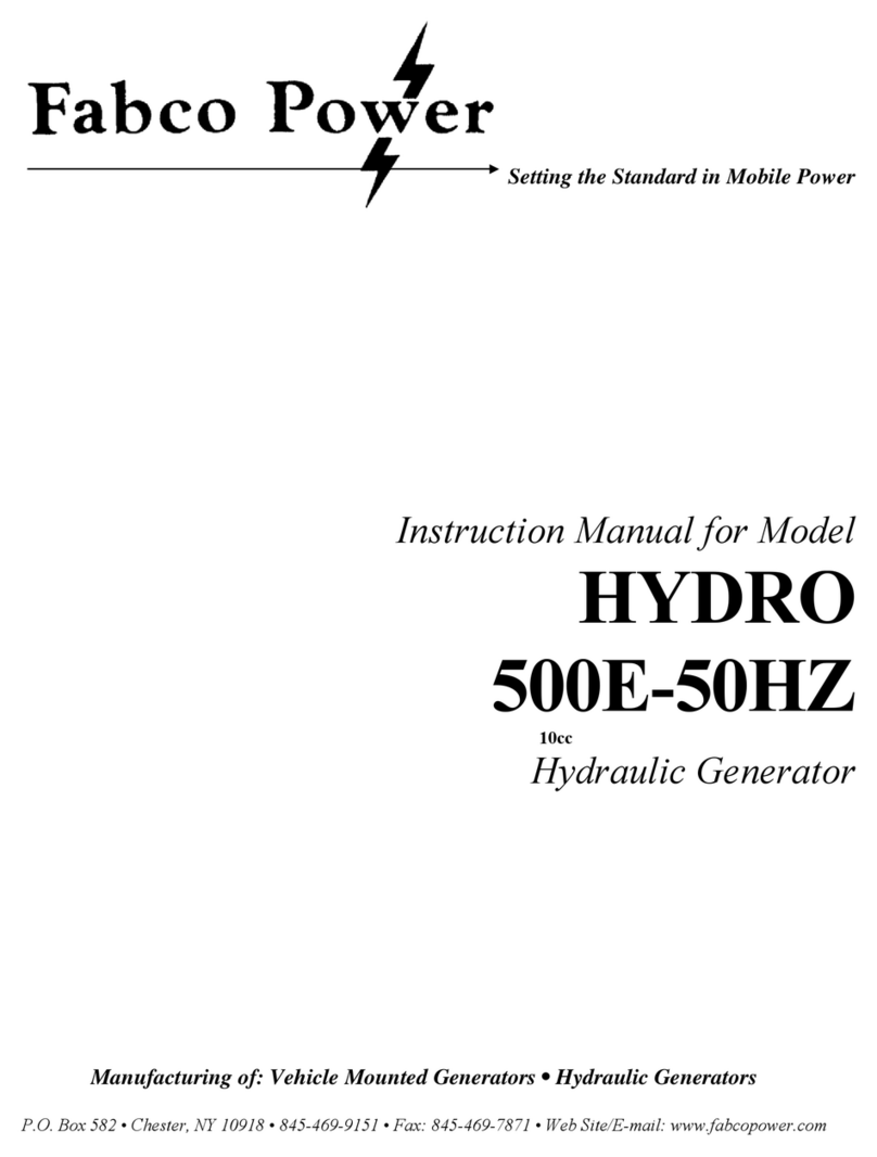 Fabco Power HYDRO 500E-50HZ instruction manual