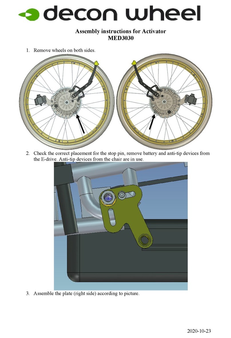 Decon wheel MED3030 User manual Decon wheel MED3030 User manual