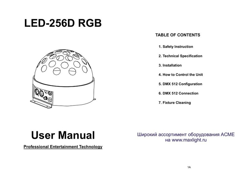 ACME LED-256D RGB User manual ACME LED-256D RGB User manual