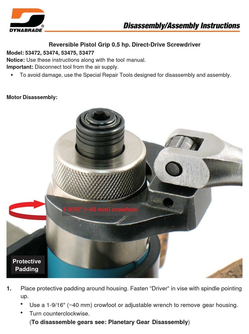 Dynabrade 53472 Disassembly & Assembly Instructions