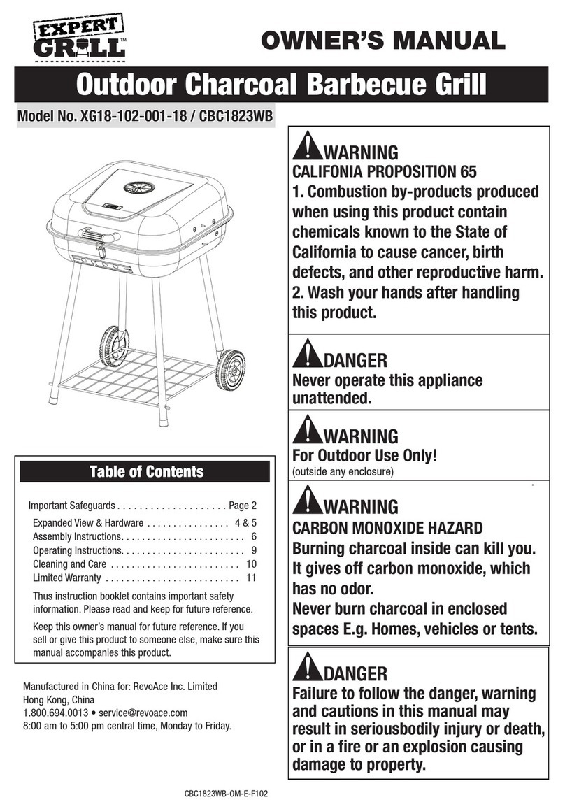 EXPERT GRILL XG18-102-001-18 owner's manual