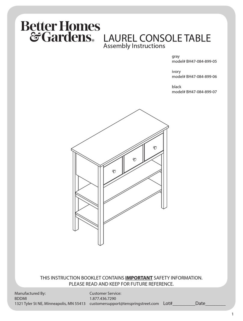 Better Homes and Gardens BH47-084-899-05 Assembly instructions