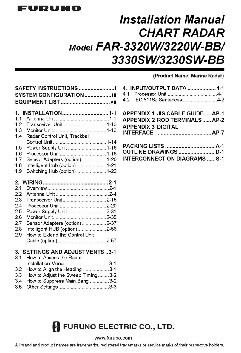 Furuno FAR-3320SW installation manual