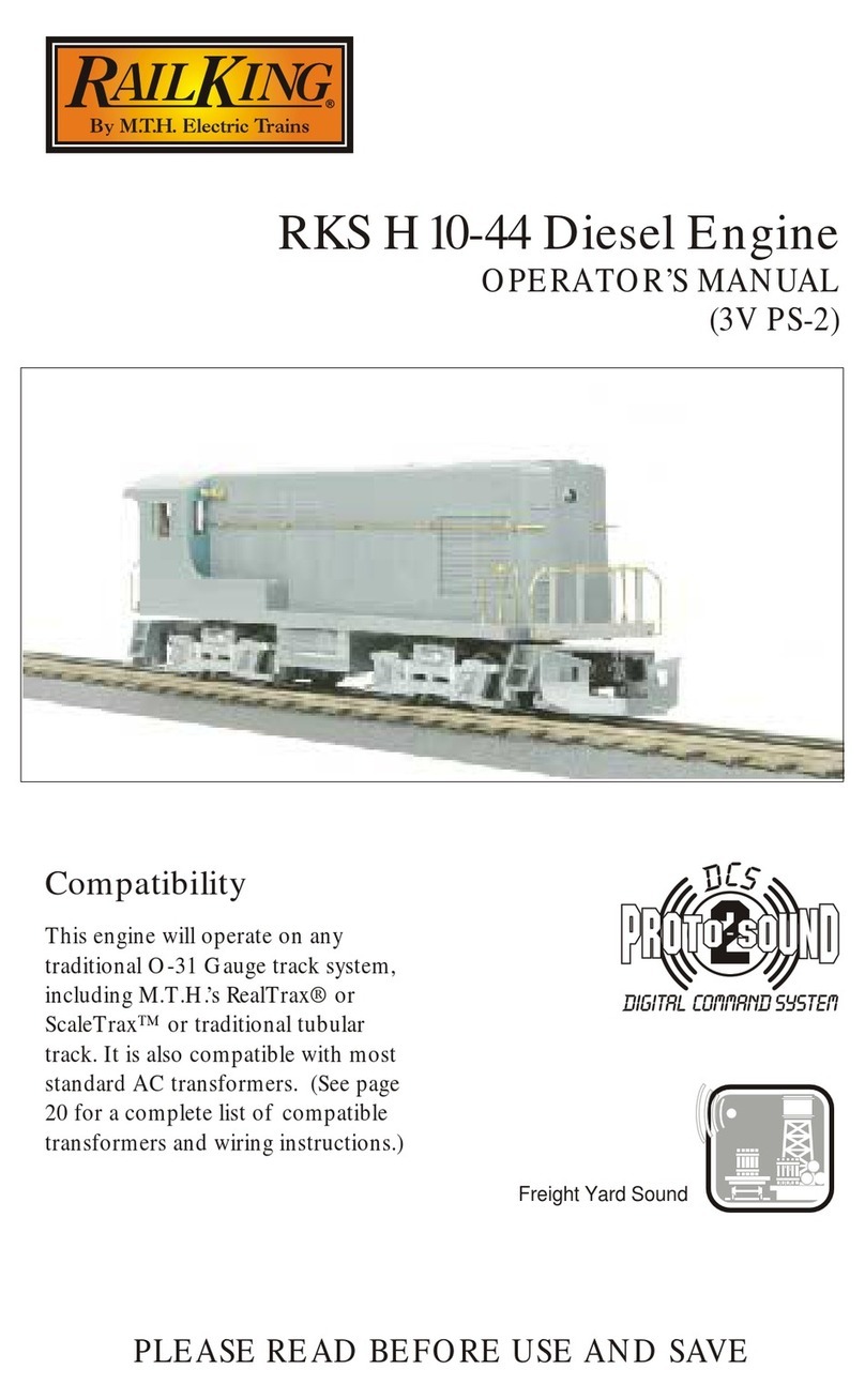 MTHTrains Rail King RKS H10-44 Diesel Engine Operator's manual